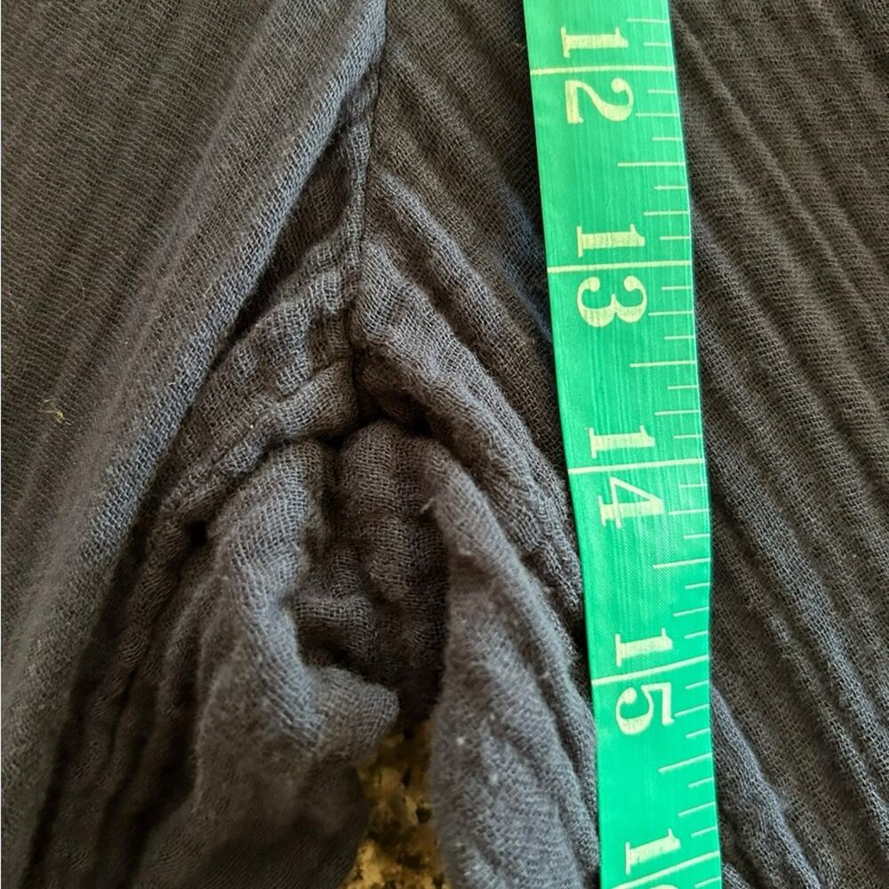 Michael Stars Simba Pants XL SUSIE Cotton Gauze Smocked Waist Wide Leg Navy Blue - Picture 7 of 11